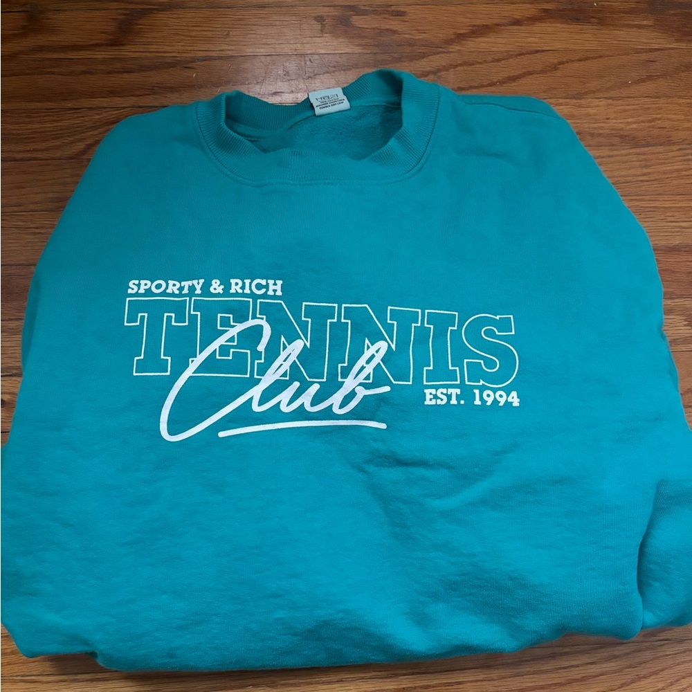 Sporty & Rich Teal Sweatshirt